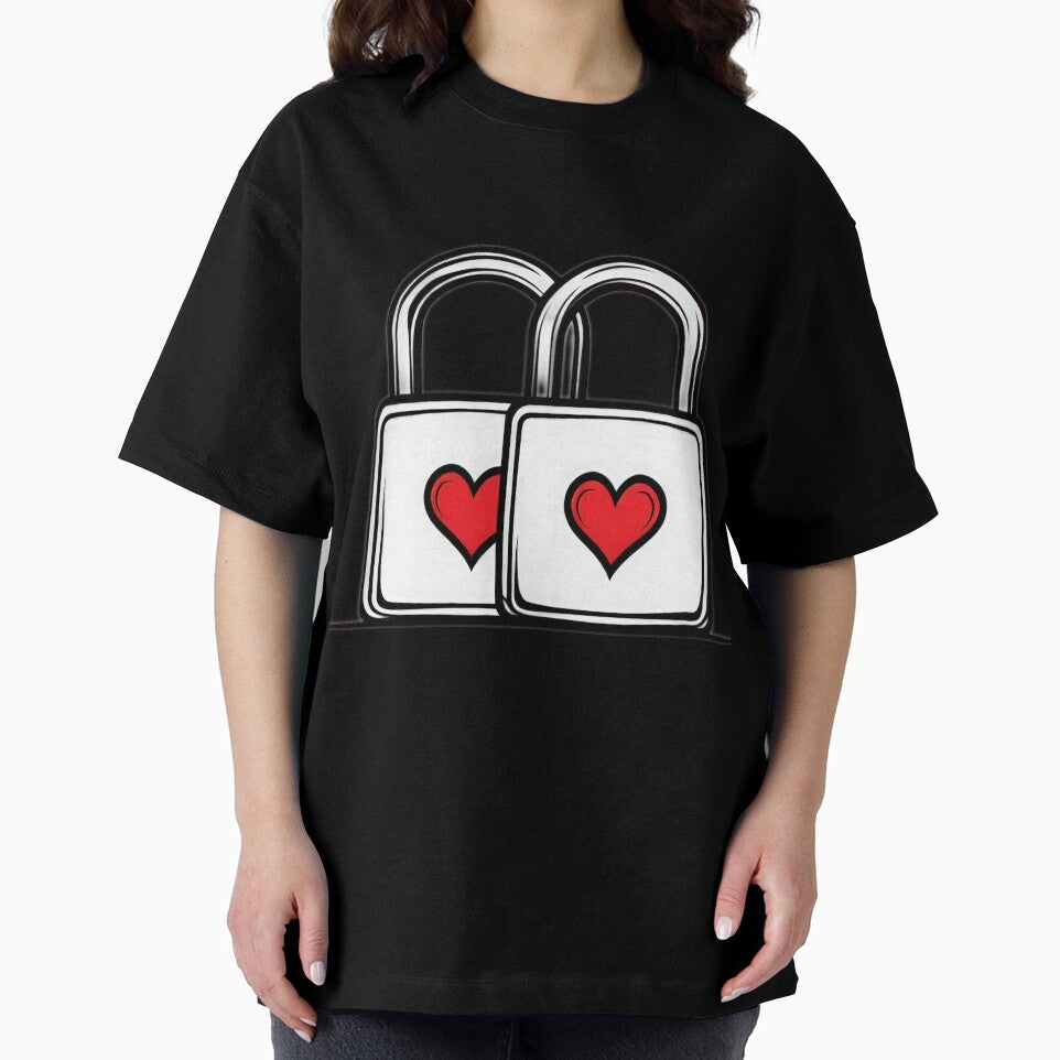 Valentines Day heart padlocks,valentine heart,valentine art,valentine design by Expressions-Sel T-Shirts,... (Image 2)