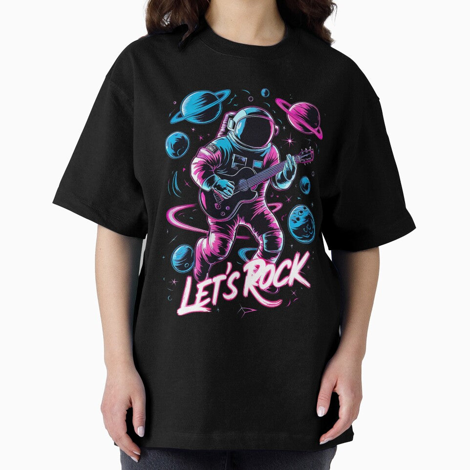 The astronaut let's rock by GonAnimal T-Shirts, Hoodie, Sweatshirt | BlankRebels.com (Image 2)