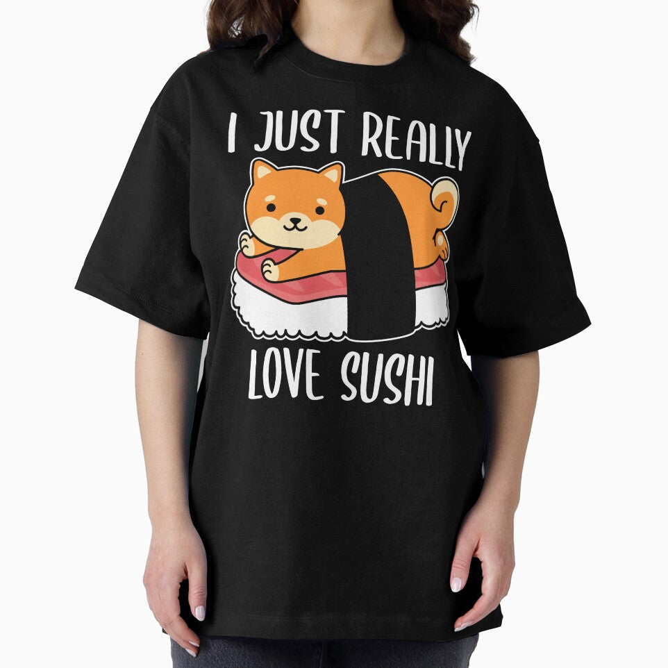 I Just Really Love Sushi Cute Sushi Cat by OnepixArt T-Shirts, Hoodie, Sweatshirt | BlankRebels.com (Image 2)