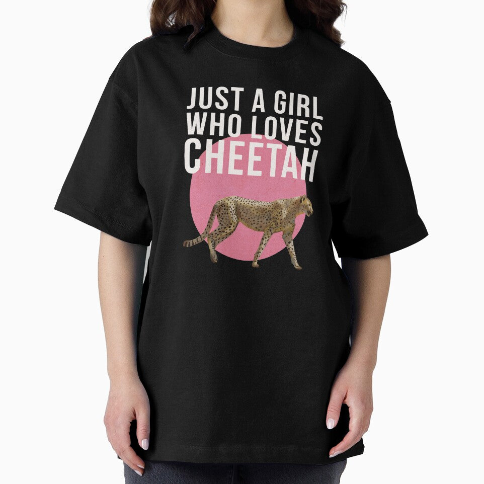 Just A Girl Who Loves Cheetah by okpinsArtDesign T-Shirts, Hoodie, Sweatshirt | BlankRebels.com (Image 2)