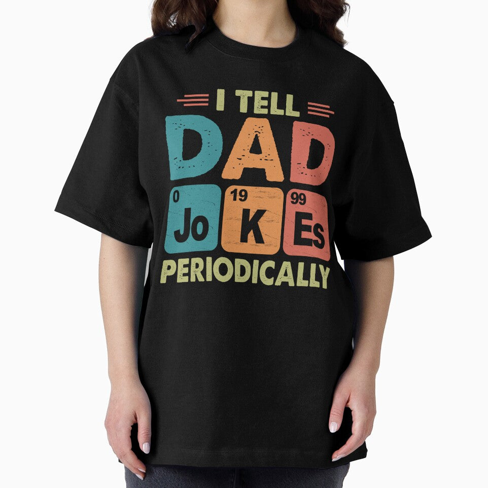 I Tell Dad Jokes Periodically Science Pun Vintage Chemistry Periodical Table Chart by FernaRoje