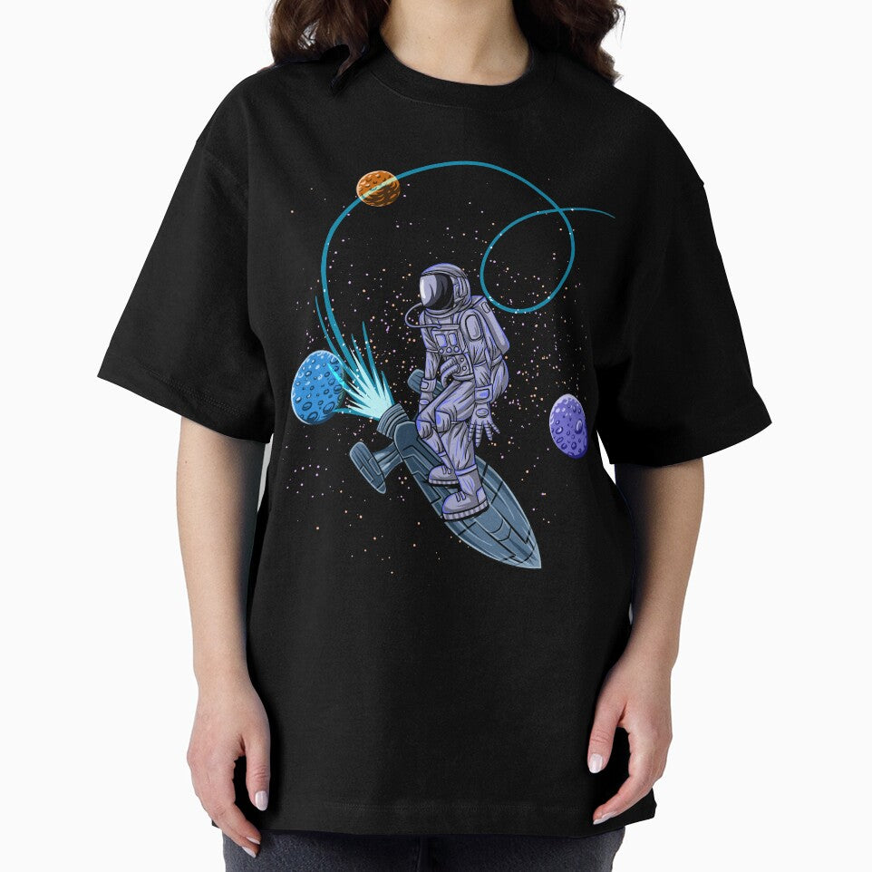 surfing astronaut 3 by lovefate-art T-Shirts, Hoodie, Sweatshirt | BlankRebels.com (Image 2)