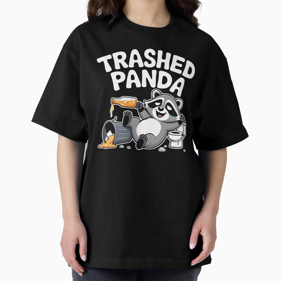 Trashed Panda Drunk Raccoon – Viral Raccoon Meme Style by Redgiant87x T-Shirts, Hoodie, Sweatshirt (Image 2)