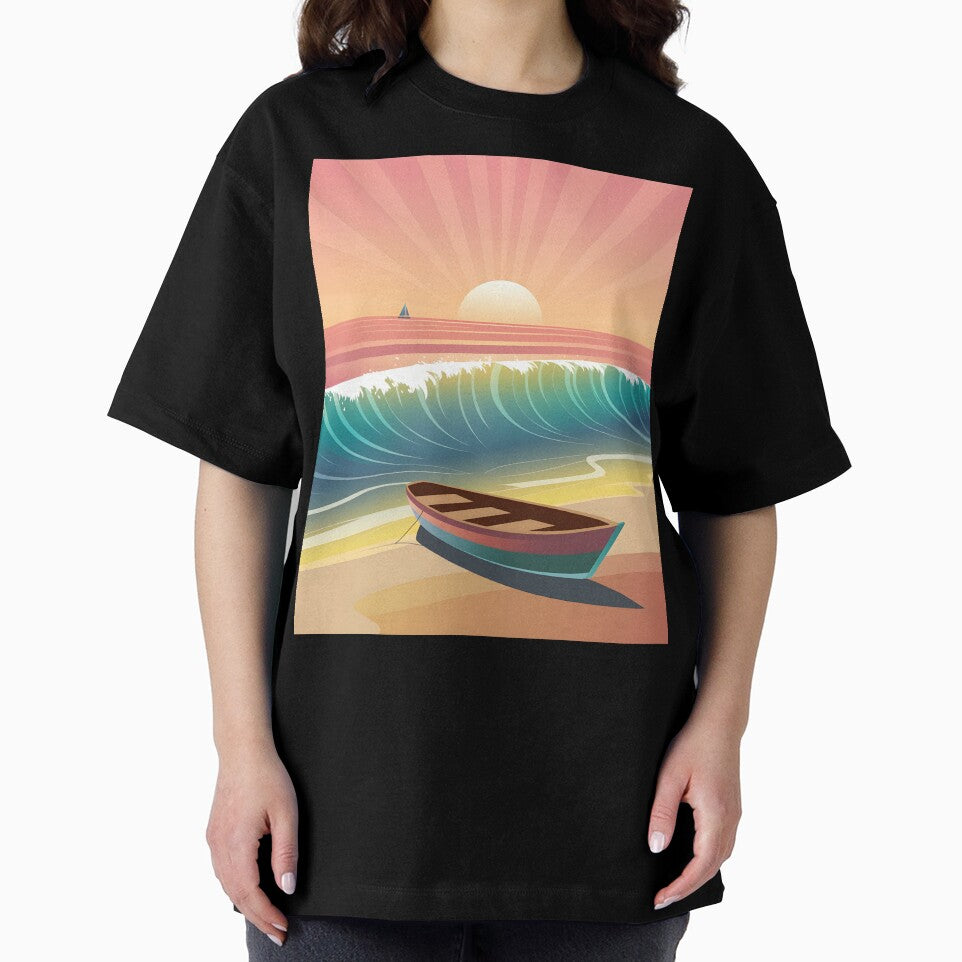 Sunset On The Beach In Sopot by wzetart T-Shirts, Hoodie, Sweatshirt | BlankRebels.com (Image 2)
