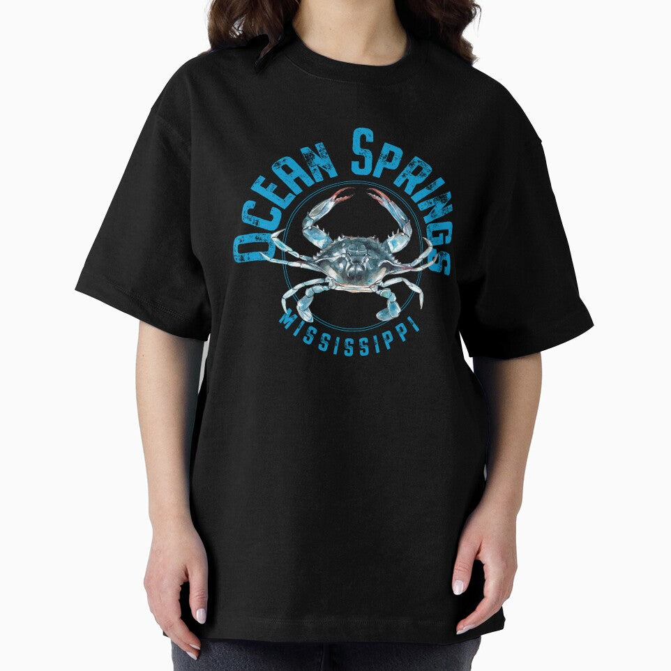 Ocean Springs Mississippi Blue Crab Design by Futurebeachbum T-Shirts, Hoodie, Sweatshirt | BlankRebels.com (Image 2)