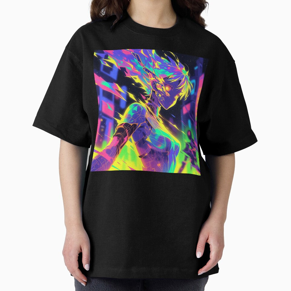 Cyber-Nuclear Fusion: Neon Overdrive by RadaQueen T-Shirts, Hoodie, Sweatshirt | BlankRebels.com (Image 2)