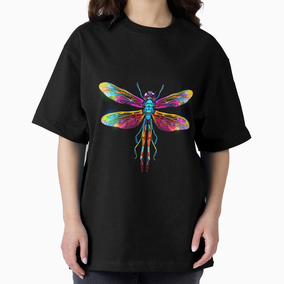 Dragonfly Neon Pop Art 5 by AstroRisq