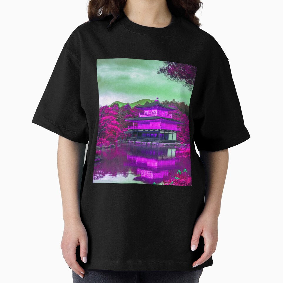 Kinkakuji Purple Aesthetic Vaporwave by ShirtVibes T-Shirts, Hoodie, Sweatshirt | BlankRebels.com (Image 2)