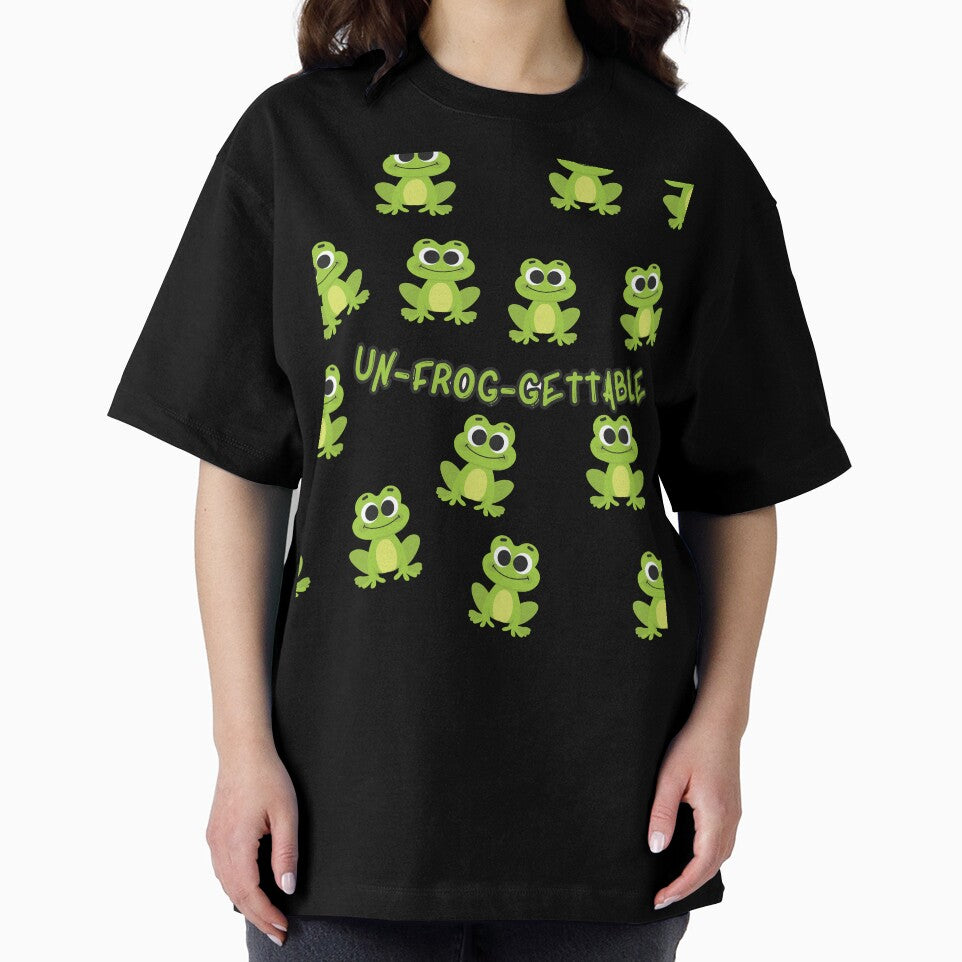 Unfroggetable Funny Frog Pun Design by Twinkley-tees