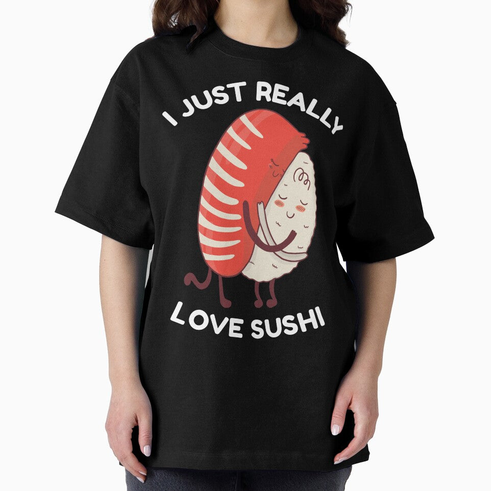 I Just Really Love Sushi Cute Kawaii by OnepixArt T-Shirts, Hoodie, Sweatshirt | BlankRebels.com (Image 2)