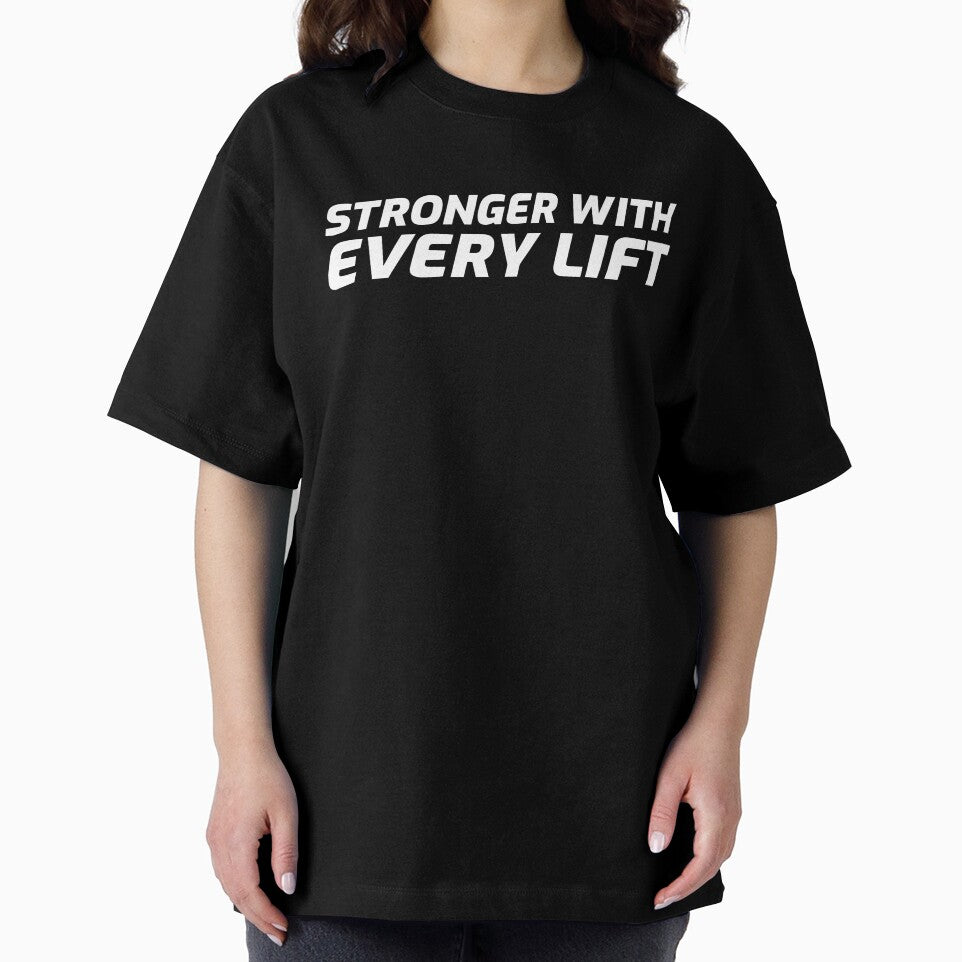 Stronger With Every Lift by GymMotivation T-Shirts, Hoodie, Sweatshirt | BlankRebels.com (Image 2)