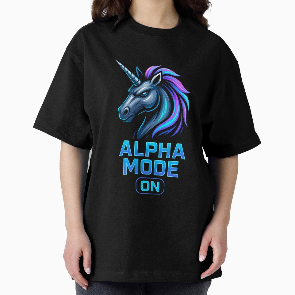 Alpha Mode On – Neon Platinum Unicorn by DreamiCanvas T-Shirts, Hoodie, Sweatshirt | BlankRebels.com (Image 2)