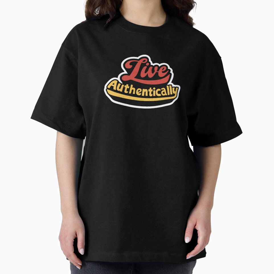 Live Authentically Retro Script Typography by trepiu T-Shirts, Hoodie, Sweatshirt | BlankRebels.com (Image 2)