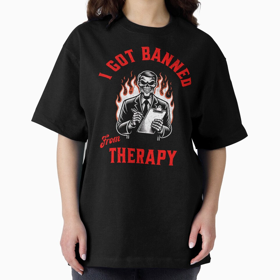 Banned From Therapy Skeleton Club by DarkSenseDesign T-Shirts, Hoodie, Sweatshirt | BlankRebels.com (Image 2)