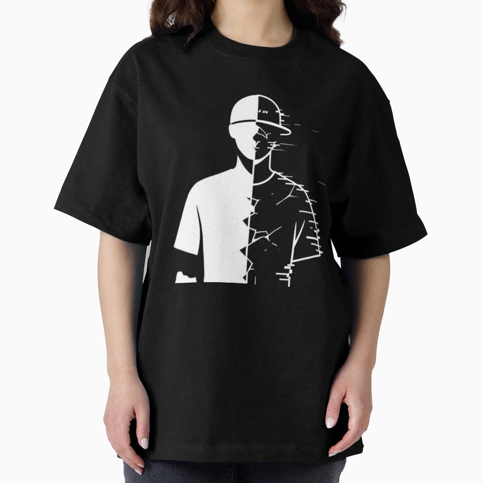 Split Identity Symbol – Minimalist Abstract Human Design by GraphGUY T-Shirts, Hoodie, Sweatshirt | BlankRebels.com (Image 2)