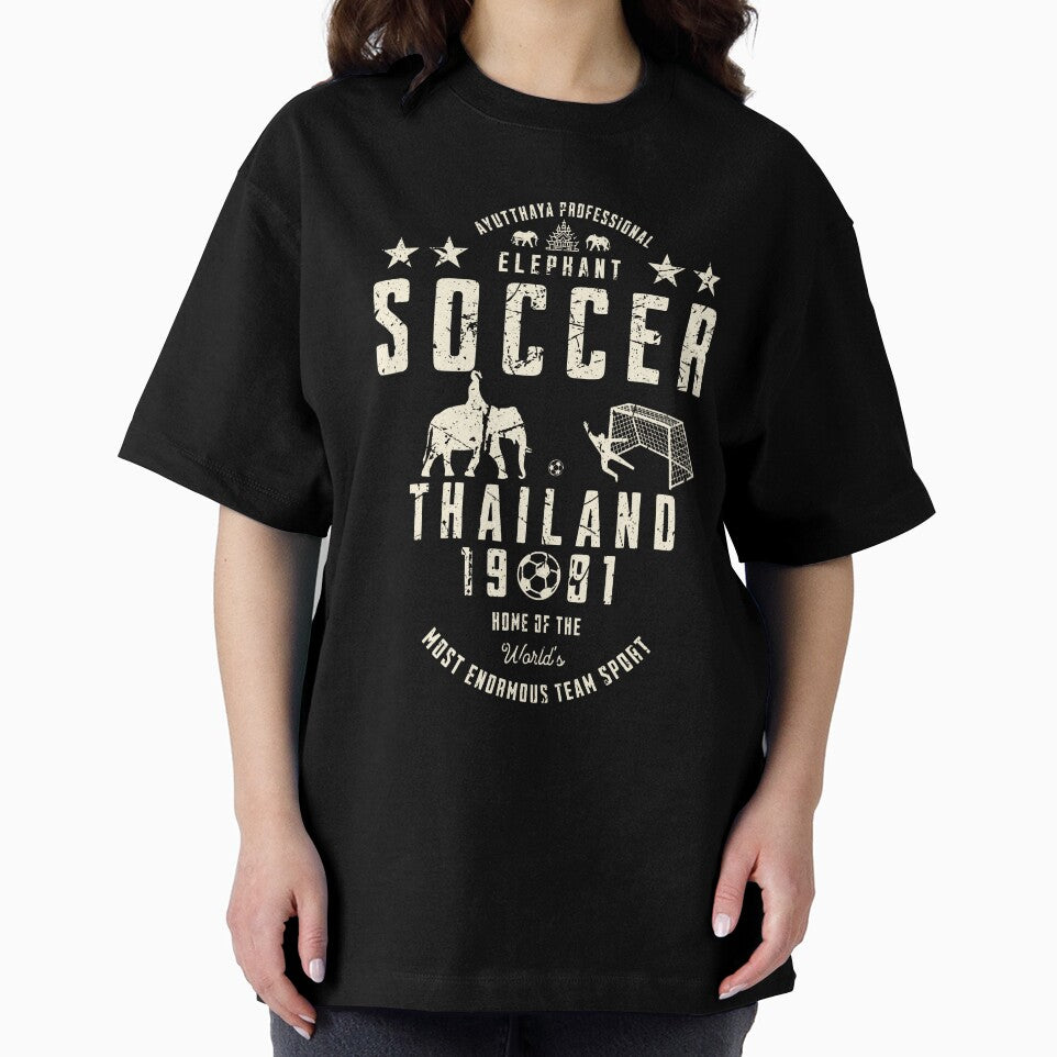 Ayutthaya Professional Elephant Soccer Thailand 1981 Vintage by The Masked Designer