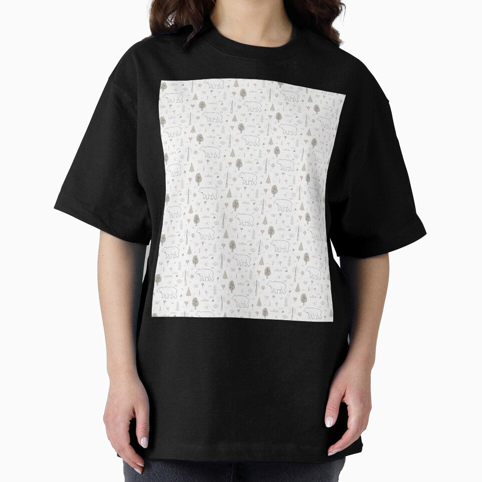 Hand Drawn Doodle Bear Dragonfly Clouds Trees by JacolienJoy T-Shirts, Hoodie, Sweatshirt | BlankRebels.com (Image 2)