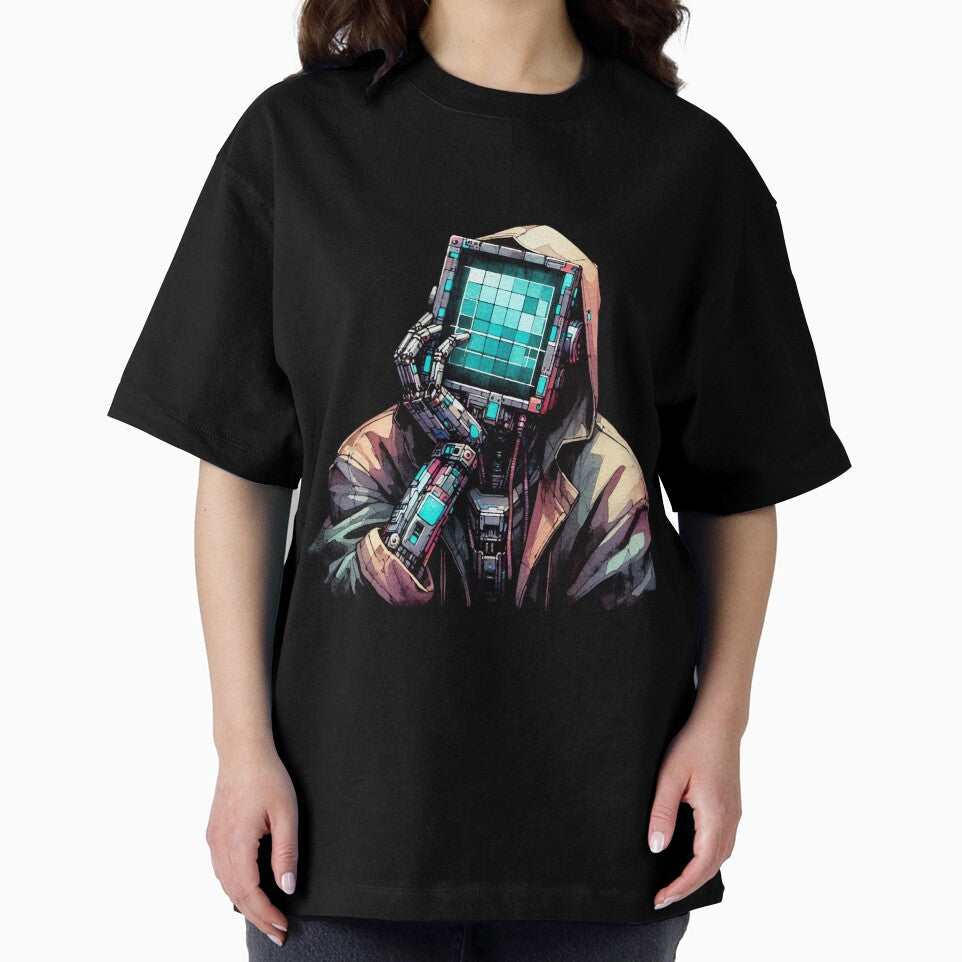 Cyberpunk Robot is Bored by RESToRAPTOR T-Shirts, Hoodie, Sweatshirt | BlankRebels.com (Image 2)