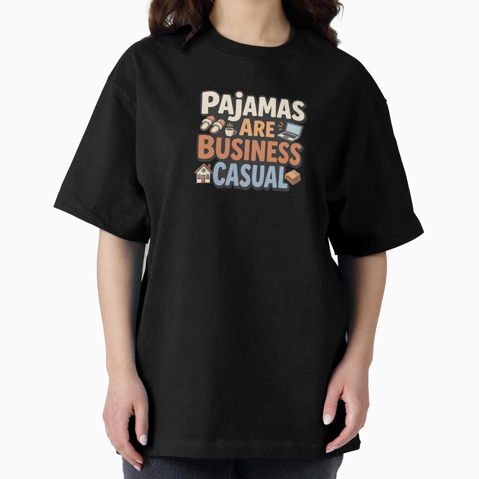 Pajamas Are Business Casual Funny Remote Work Quote by Fenay Designs