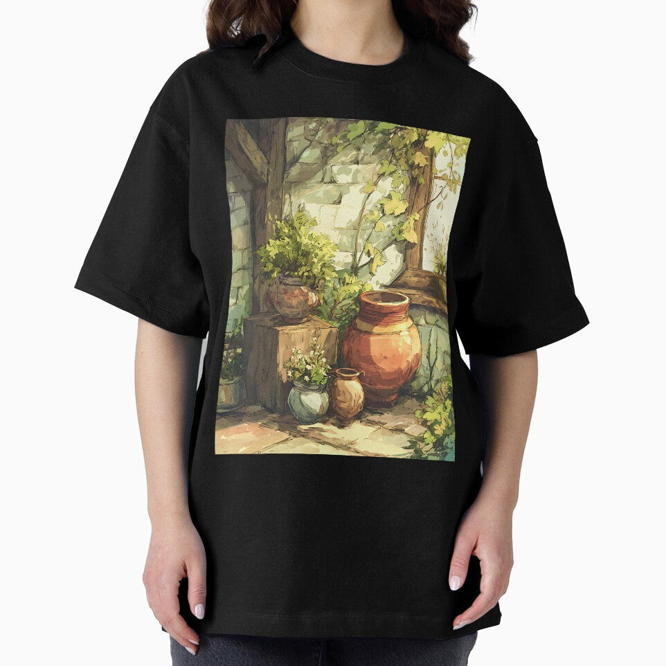 Earthy Cottagecore Ceramic Pots Art by bapupa T-Shirts, Hoodie, Sweatshirt | BlankRebels.com (Image 2)