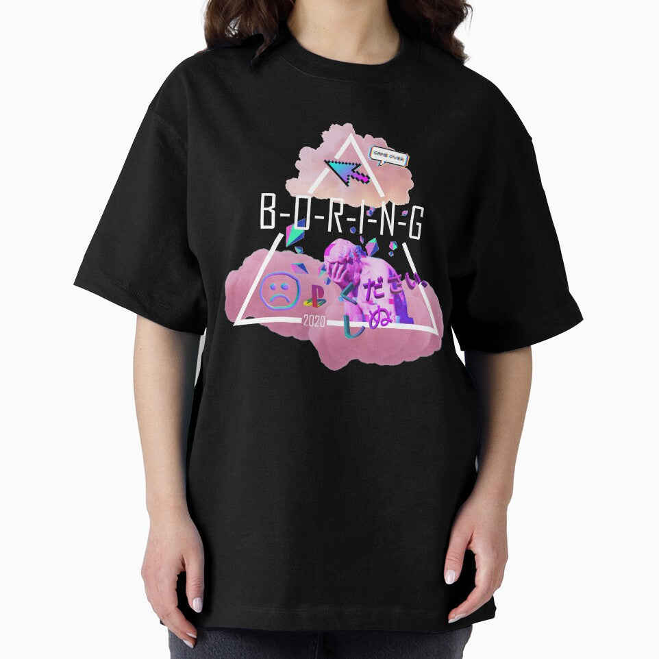 BORING vaporwave aesthetic by DoomDude T-Shirts, Hoodie, Sweatshirt | BlankRebels.com (Image 2)