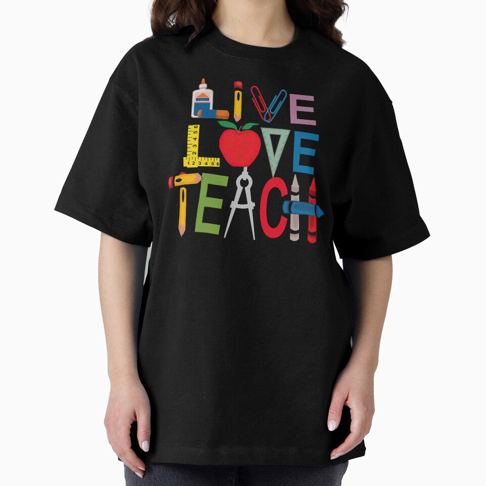Teacher - Live Love Teach by UnknownArtistt T-Shirts, Hoodie, Sweatshirt | BlankRebels.com (Image 2)