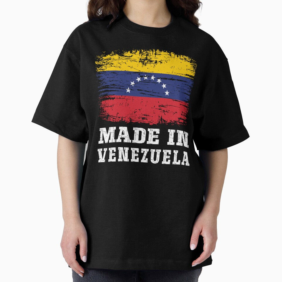 Made In Venezuela Vintage Distressed Flag Country Pride by Dmetalx Art Apparel