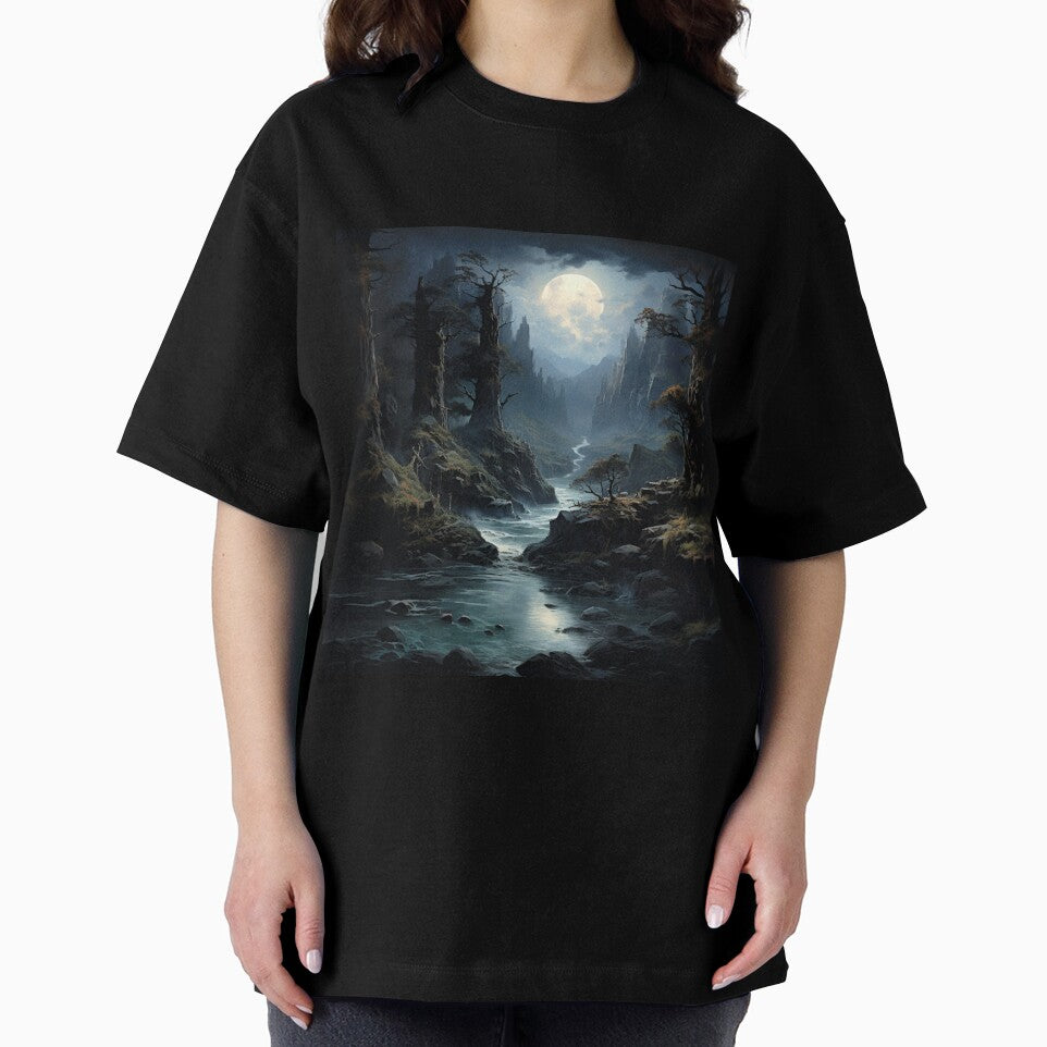 Dark Fantasy Landscape - Full Moon's Path by Fantasy Masterpiece