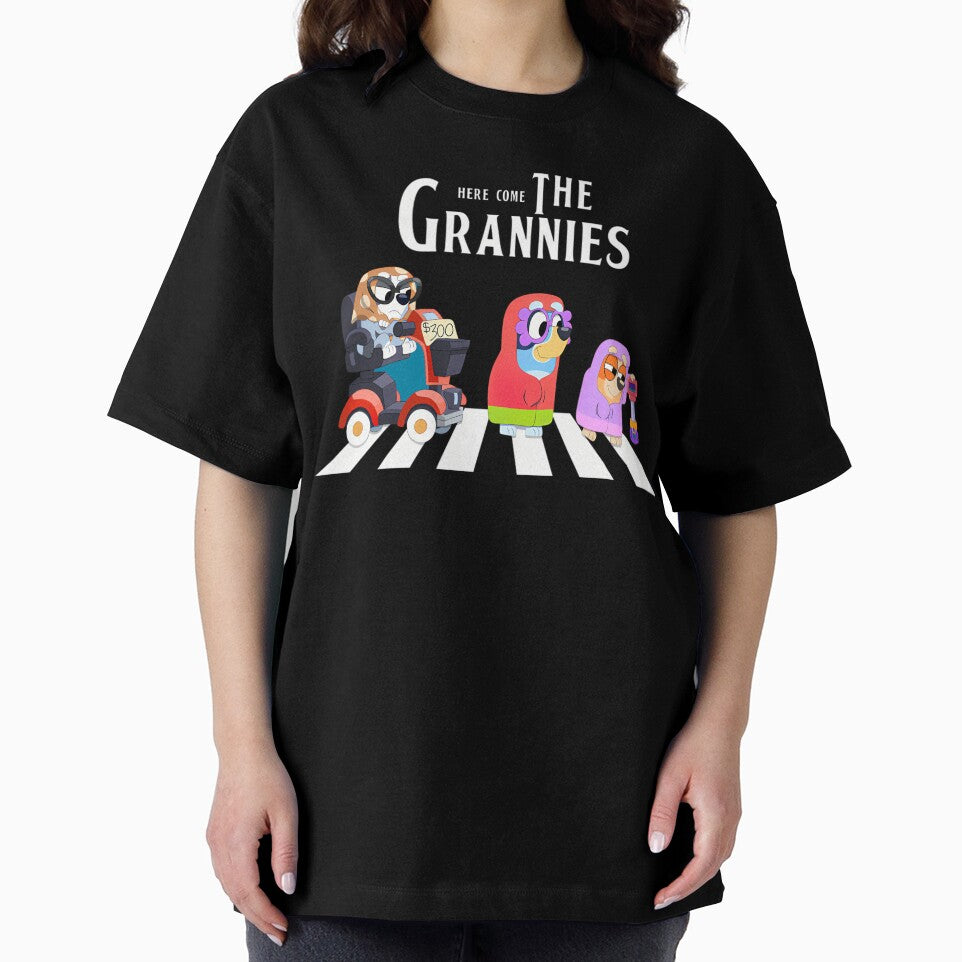 Bluey Here Come The Grannies Band Style by GilbertAuger T-Shirts, Hoodie, Sweatshirt | BlankRebels.com (Image 2)