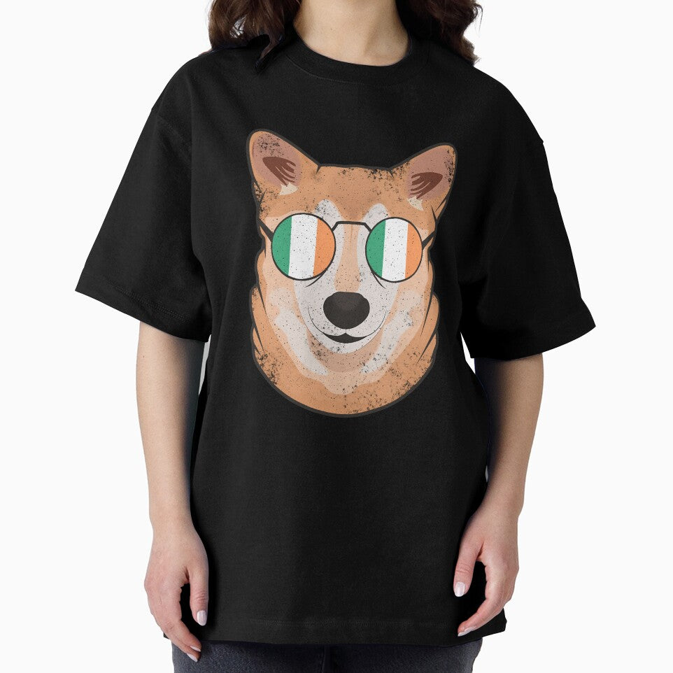 Vintage Patriotic Shiba Inu Irish Flag by feether-store