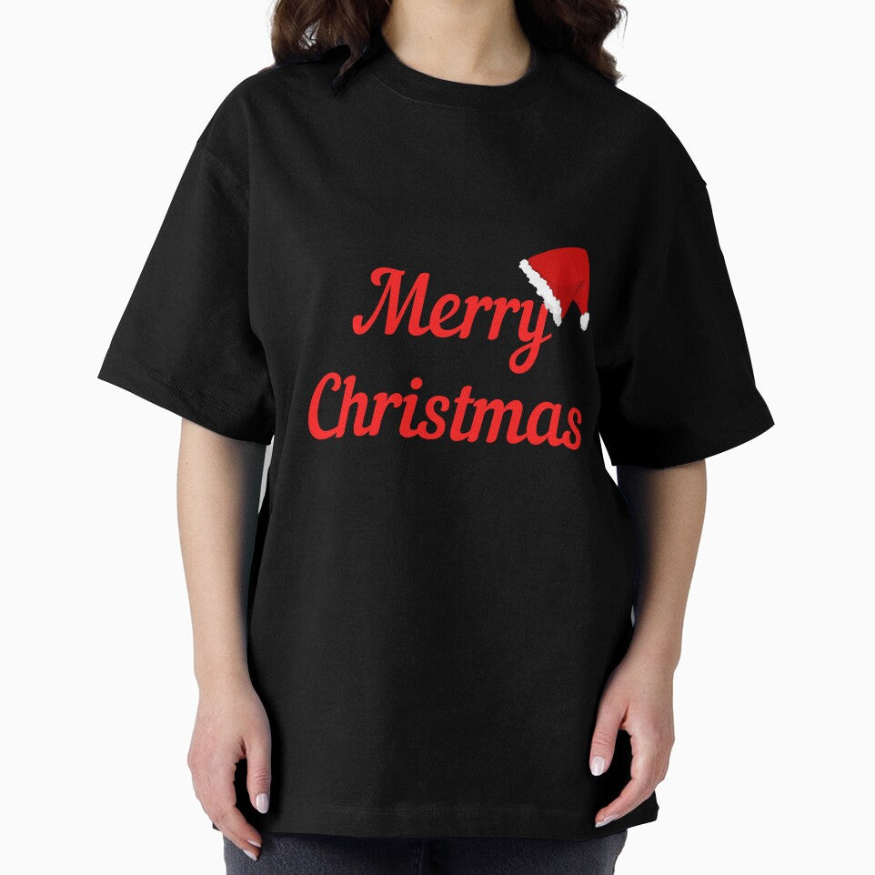 Merry Christmas with a Christmas cap Classic T-Shirt design by hetvick