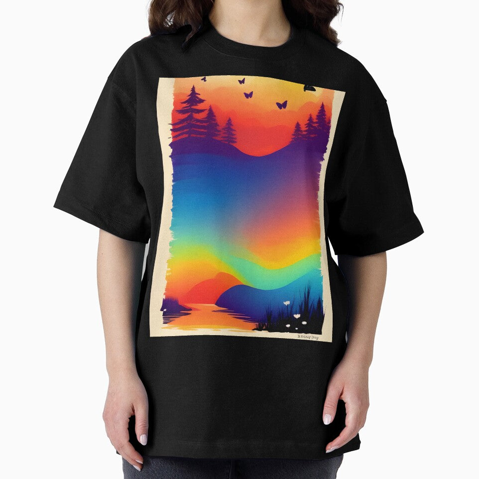 Shop Our High-quality Selection of Minimalist Landscape Butterfly Prints by supeart T-Shirts, Hoodie, Sweatshirt (Image 2)