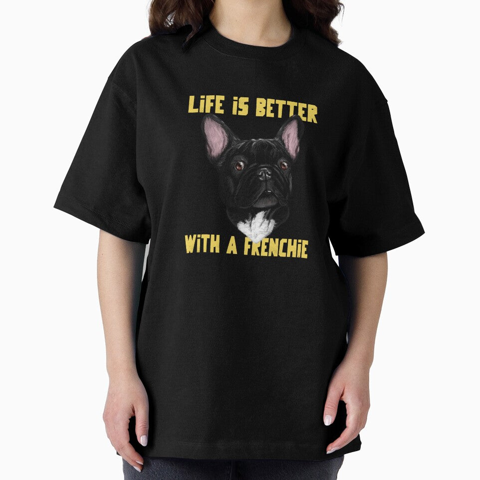 Life Is Better With A Frenchie Funny French Bulldog by Harmonick-Tees Hoodie, Sweatshirt | BlankRebels.com (Image 2)