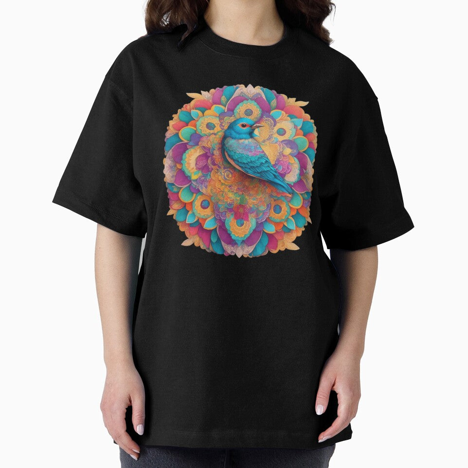 Colorful Zen Mandala with Bird Detail by MandalaApparel T-Shirts, Hoodie, Sweatshirt | BlankRebels.com (Image 2)