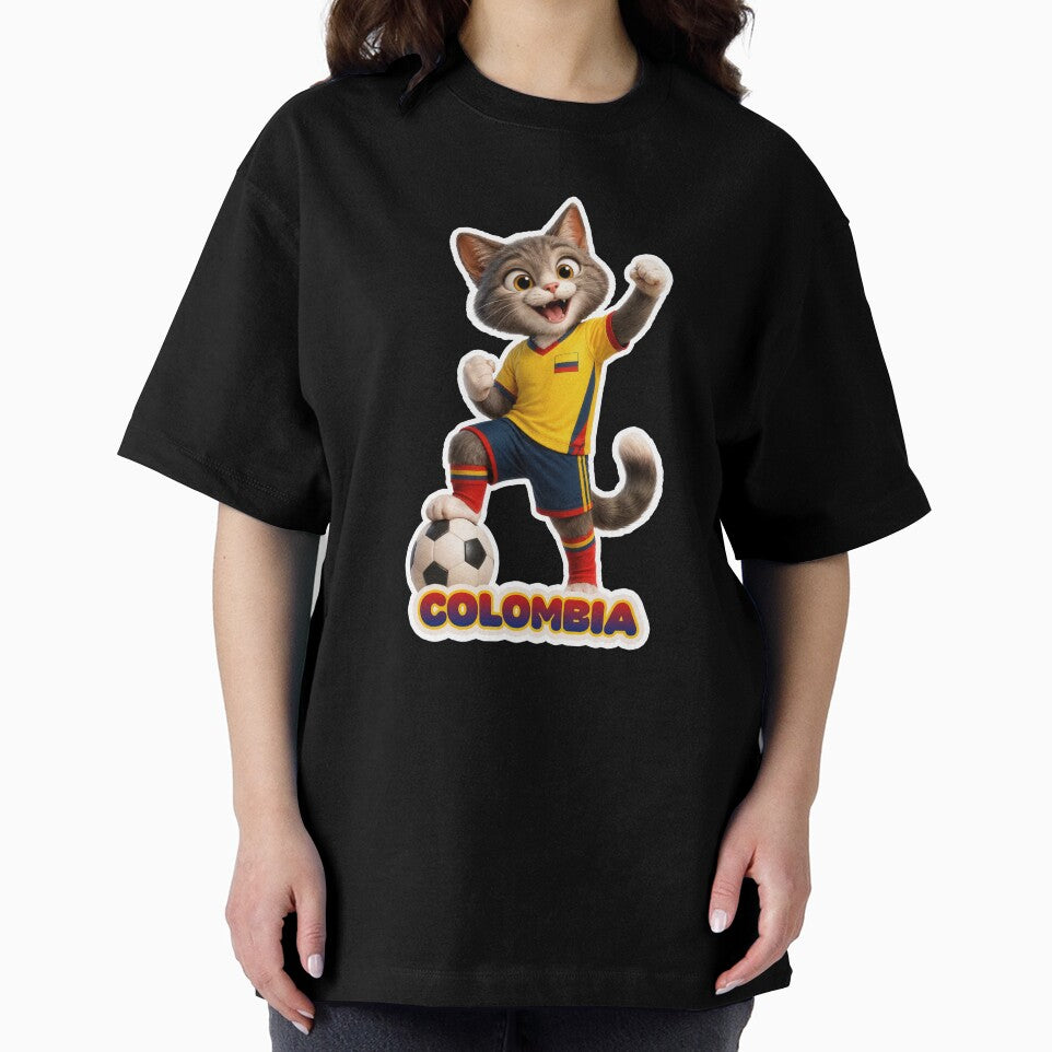 Sticker - Decal - Colombia Soccer Cat Pride by ForeverPrintsOK