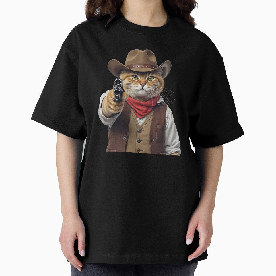 Cowboy Cat with Gun by TeeARTHY T-Shirts, Hoodie, Sweatshirt | BlankRebels.com (Image 2)