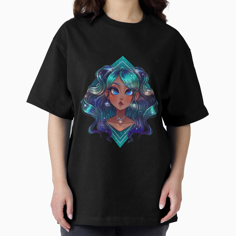 Galaxy hair girl by KiwiCandyDreams T-Shirts, Hoodie, Sweatshirt | BlankRebels.com (Image 2)