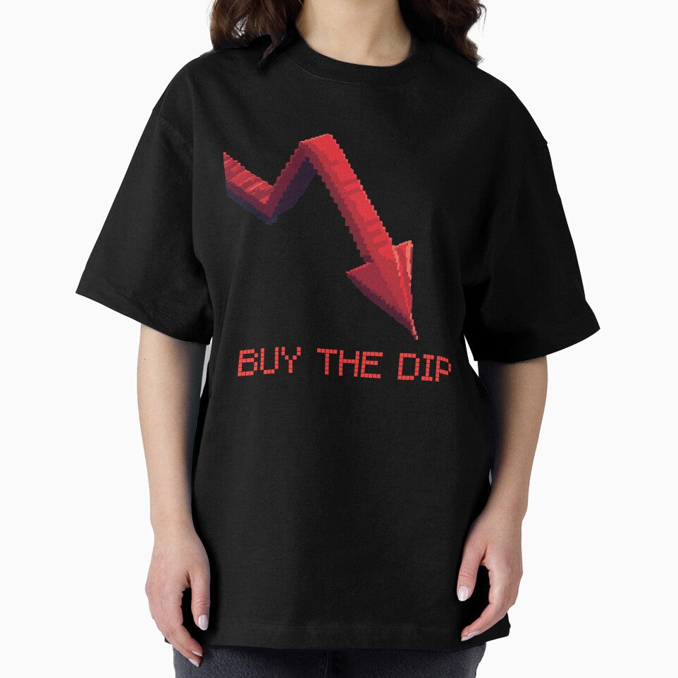 Funny Crypto Trader Quote - Buy The Dip Pixel Art Finance Humor by JonyDG T-Shirts, Hoodie, Sweatshirt (Image 2)