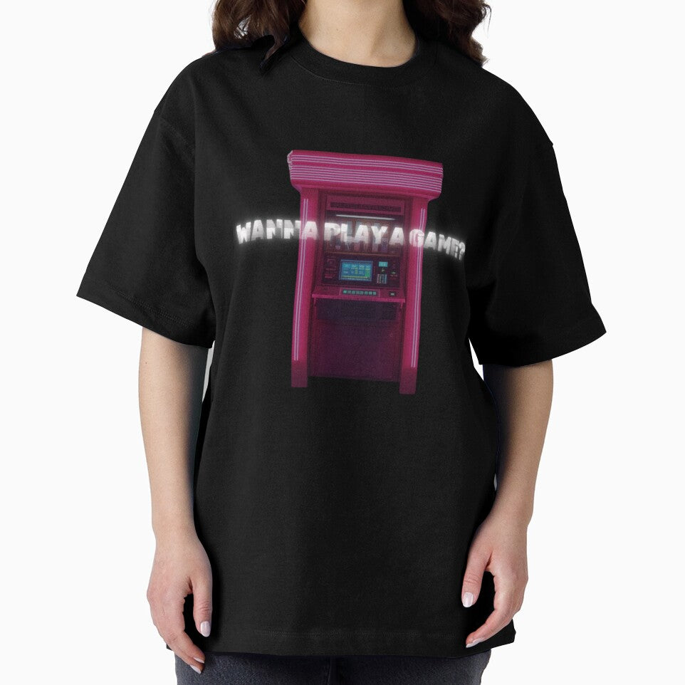 Wanna play a game video vaporwave synthwave vintage t-shirt by bialogartsy