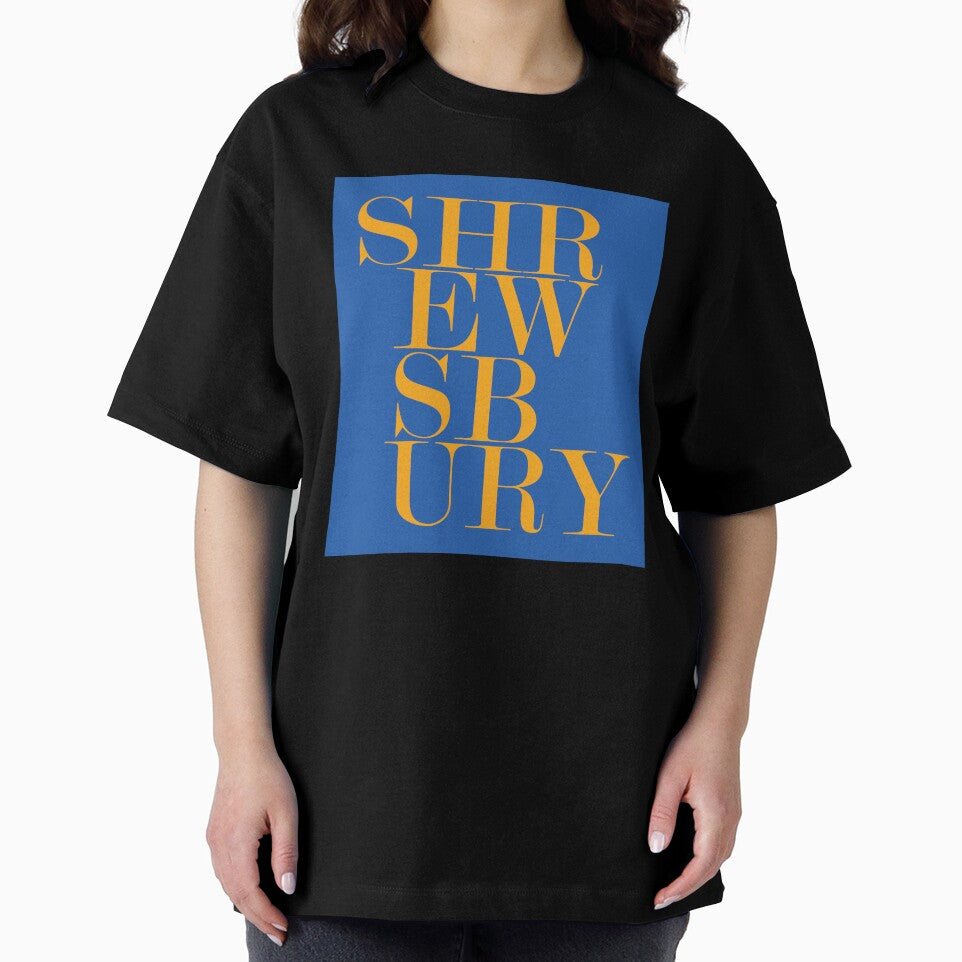 Shrewsbury UK Town Typography Minimalist Artwork by kakarikihill