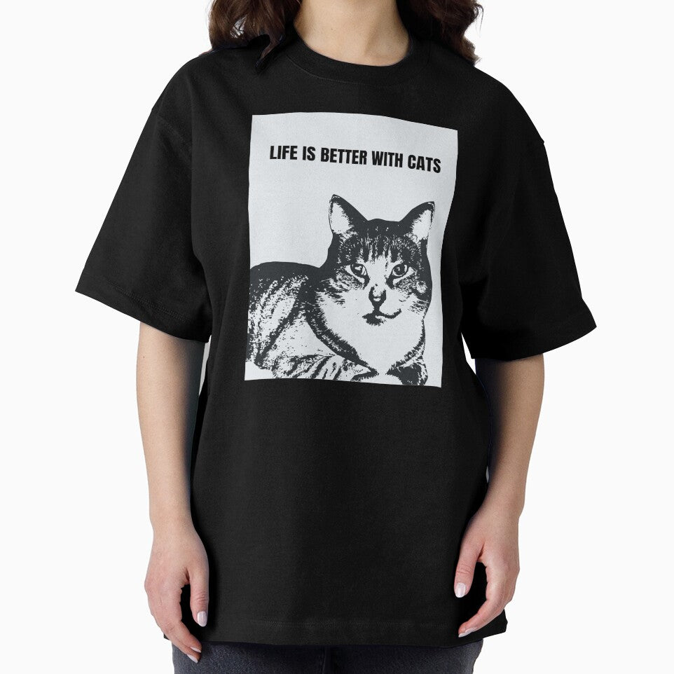 Life Is Better With Cat – Cute Pet Lover Gift by PixelWaveBD