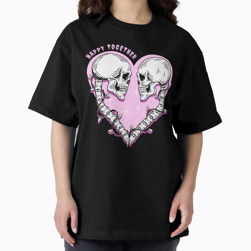 Happy together- Creepy cute skeleton couple by Anxatzi T-Shirts, Hoodie, Sweatshirt | BlankRebels.com (Image 2)