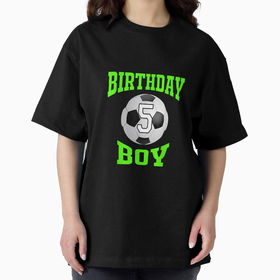 5 th Birthday Boy Shirt - Soccer T- Shirt 5 years old kid by TammyFlanery