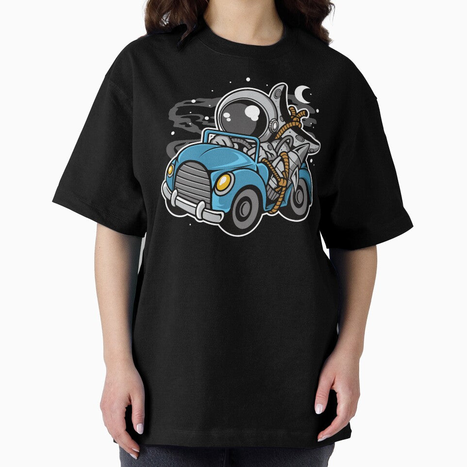 Astronaut Car Journey - Funny Outer Space Lovers by Desteroids T-Shirts, Hoodie, Sweatshirt | BlankRebels.com (Image 2)