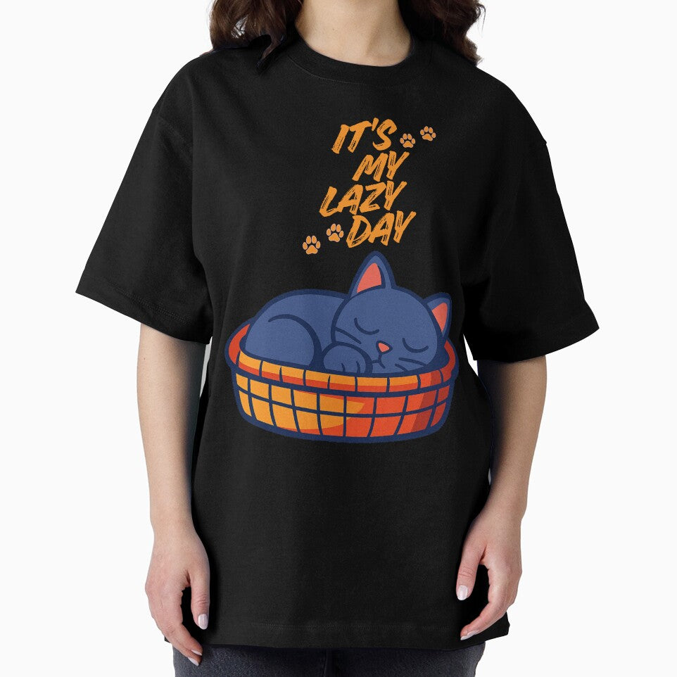 It's My Lazy Day T-shirt Gifts Cats Lovers by ZemVibe