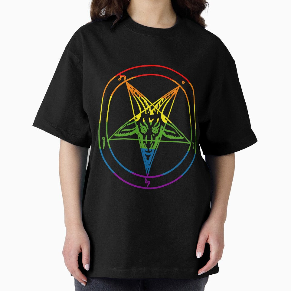Pride Baphomet Sigil by coa6ulasol7e T-Shirts, Hoodie, Sweatshirt | BlankRebels.com (Image 2)