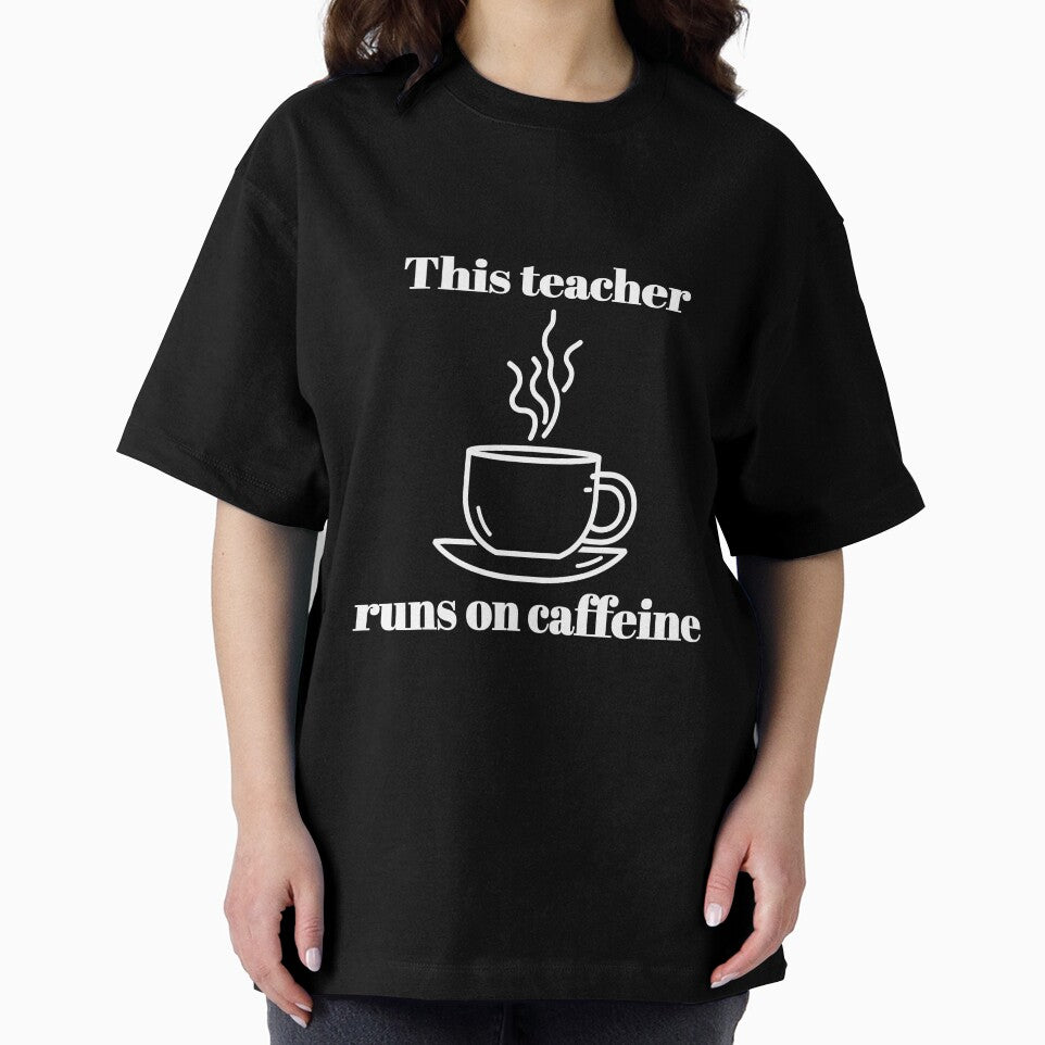 This Teacher Run on Caffeine - Humorous Teacher Design by DoingMaths T-Shirts, Hoodie, Sweatshirt | BlankRebels.com (Image 2)