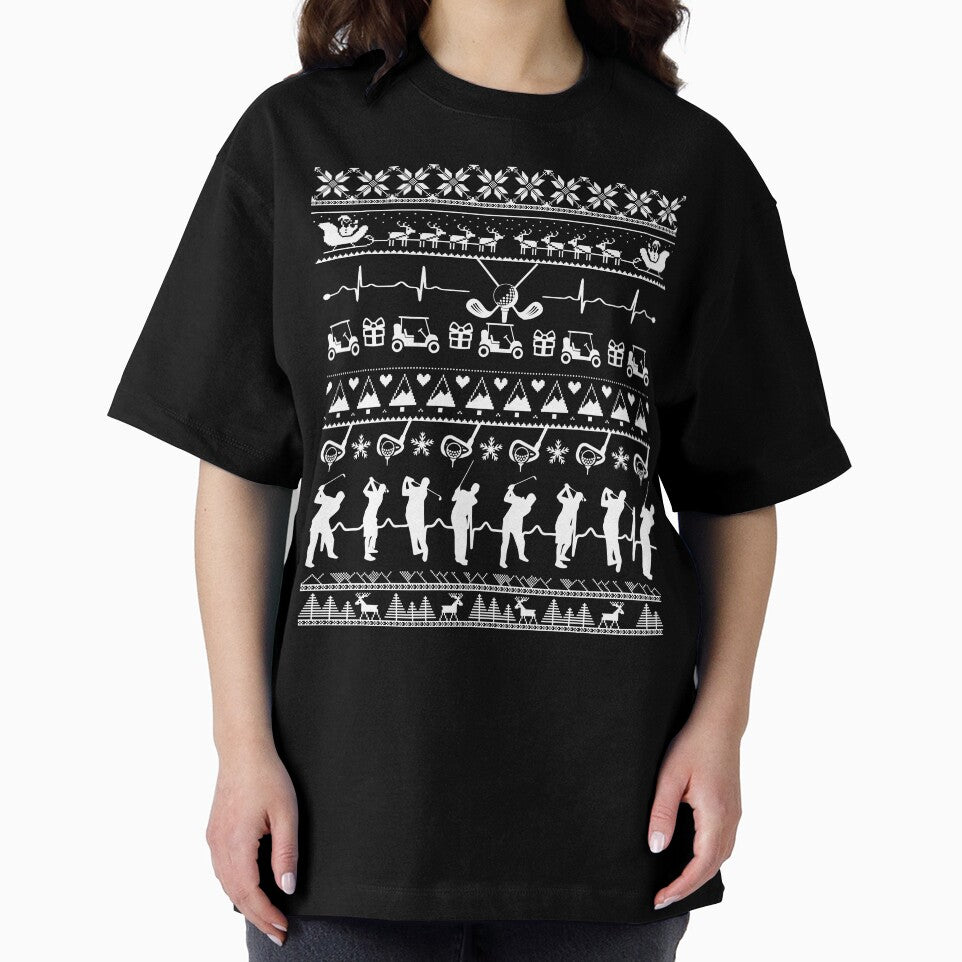 Christmas - Golf Heartbeat Christmas by UnknownArtistt T-Shirts, Hoodie, Sweatshirt | BlankRebels.com (Image 2)