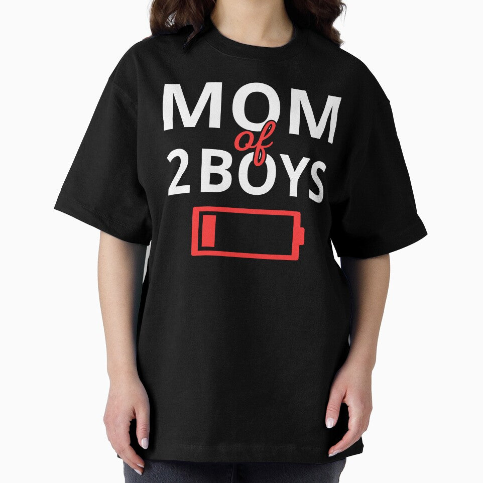 Tired Mom Of 2 Boys II by Lemon Pepper T-Shirts, Hoodie, Sweatshirt | BlankRebels.com (Image 2)