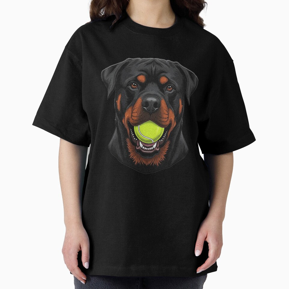 Rottweiler With Tennis Ball Cute Dog Lover by franktact T-Shirts, Hoodie, Sweatshirt | BlankRebels.com (Image 2)